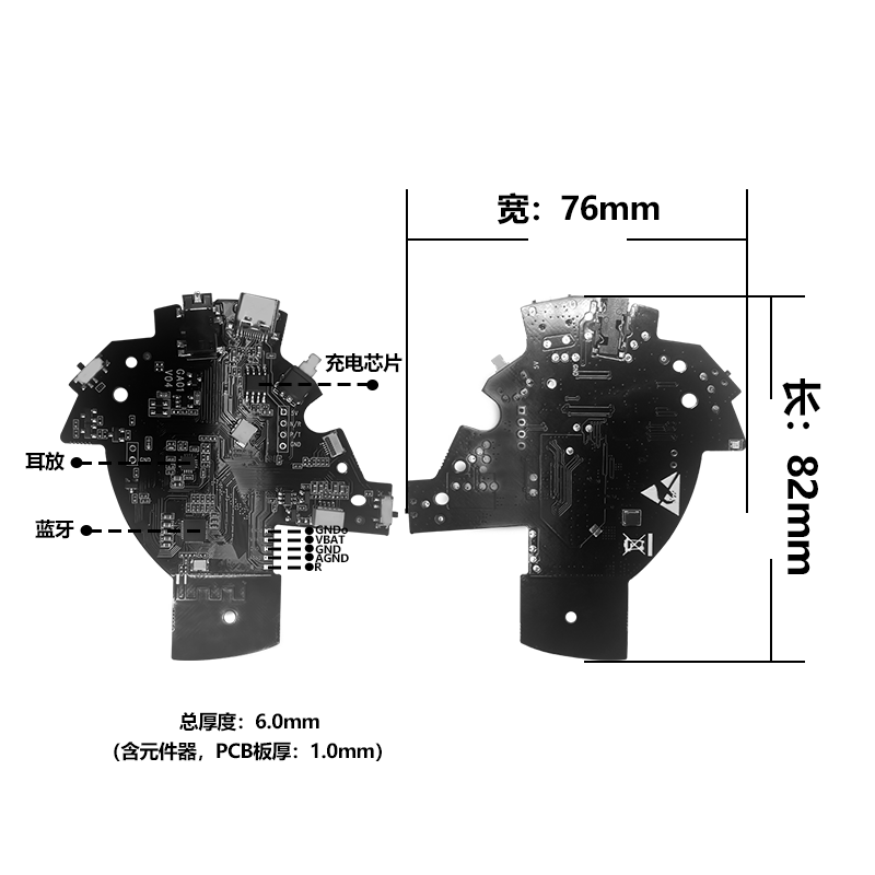 PS 2.4G headphone model: GA01、GA02